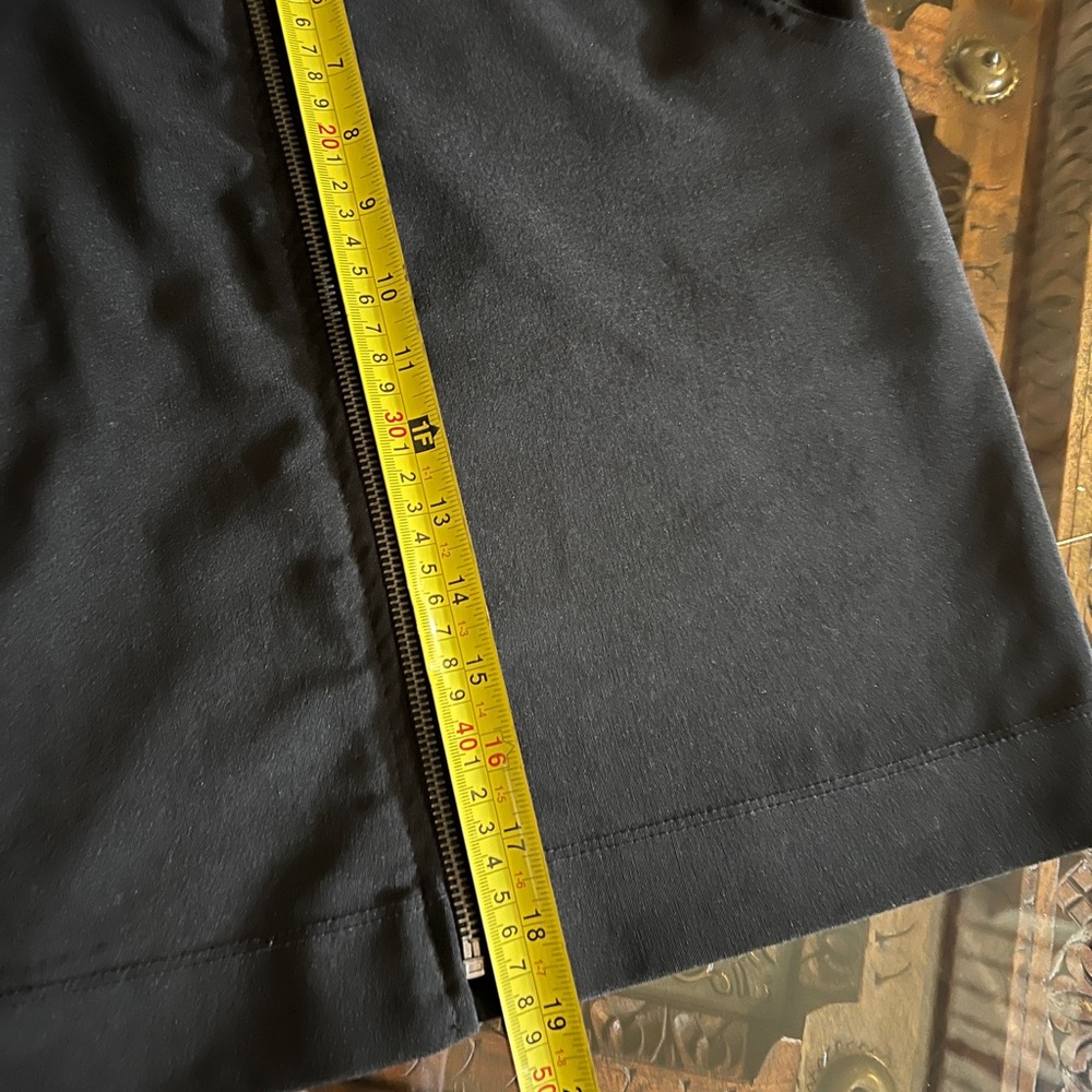 Paper Tee Black Pencil Skirt with Zipper Detail Sz L - Picture 4 of 13